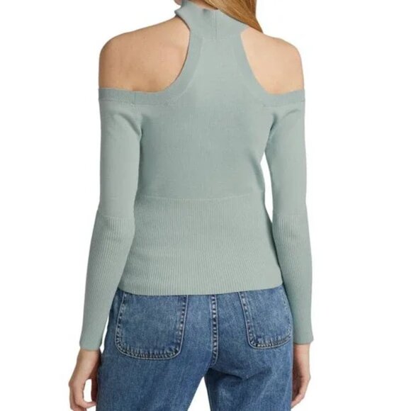Jonathan Simkhai  lila cut out pullover in baby blue - tide - Picture 6 of 12
